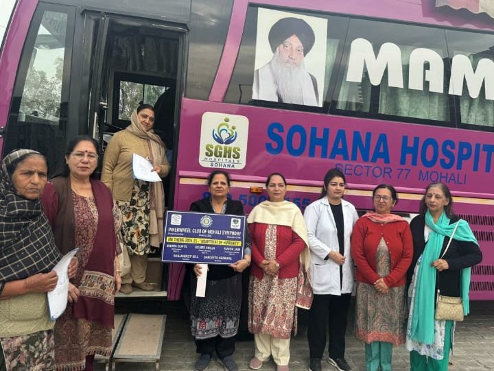 ਇਨਰਵੀਲ ਕਲੱਬ ਆਫ ਮੋਹਾਲੀ ਸਿਫਨੀ ਨੇ ਕੀਤਾ ਮੋਮੋਗ੍ਰਾਫੀ ਟੈਸਟ ਨਾਲ ਸੰਬੰਧਿਤ ਮੁਫਤ ਚੈੱਕਅਪ ਕੈਂਪ ਦਾ ਆਯੋਜਨ : ਸਟੇਟ ਅਵਾਰਡੀ ਫੂਲਰਾਜ ਸਿੰਘ