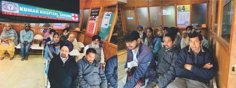 ਕੁਮਾਰ ਹਸਪਤਾਲ ਸੋਹਾਣਾ ਵਿਖੇ ਲਗਾਇਆ ਫਰੀ ਮੈਡੀਕਲ ਚੈੱਕਅਪ ਅਤੇ ਬਲੱਡ ਟੈਸਟ ਕੈਂਪ…